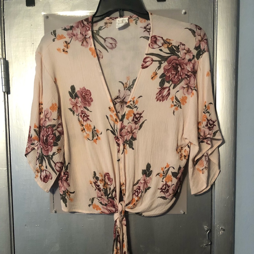Vici floral kimono tie top - Picture 2 of 6